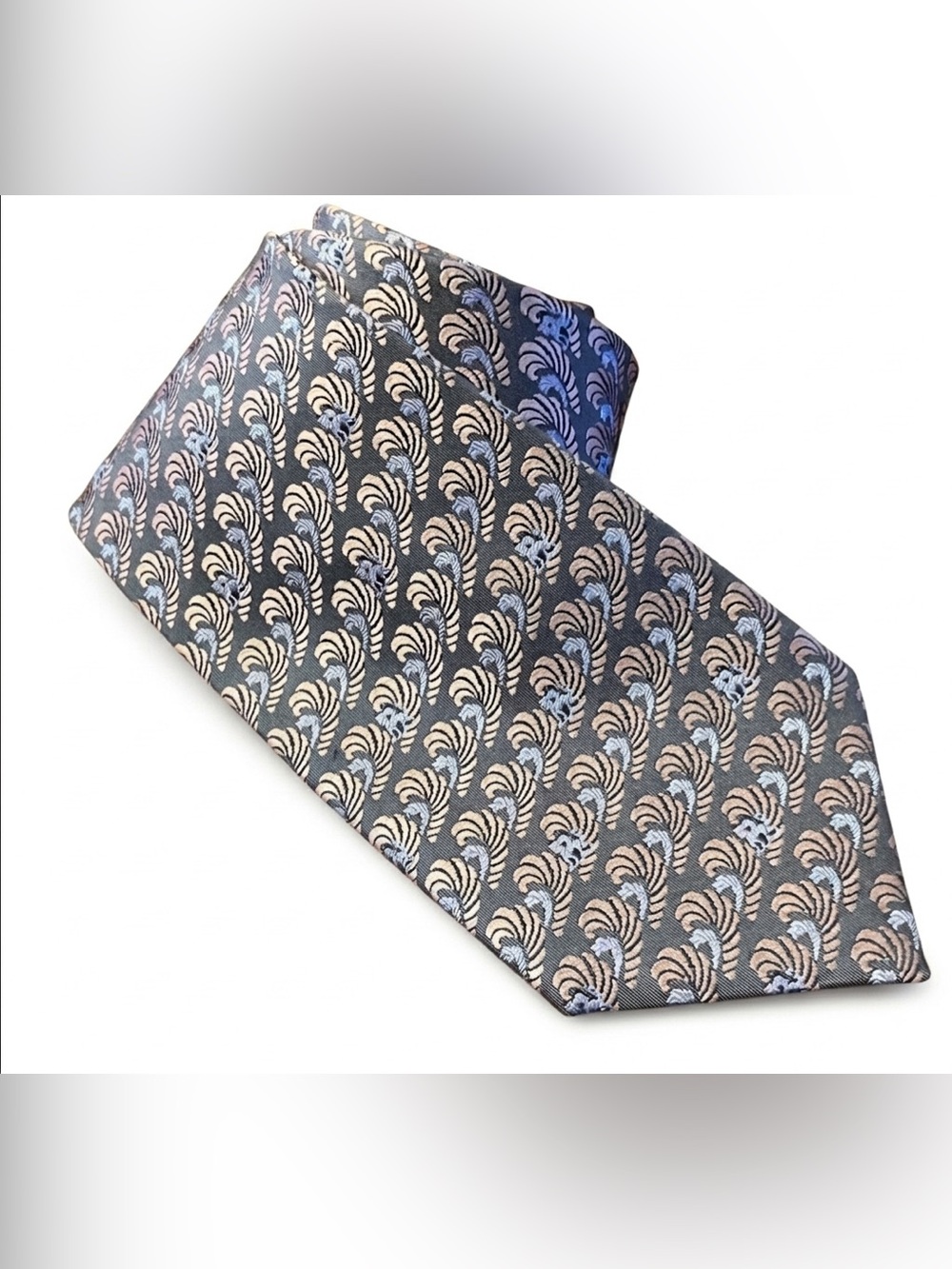 Frey Wille Silk Tie Lavender Luxury Designer